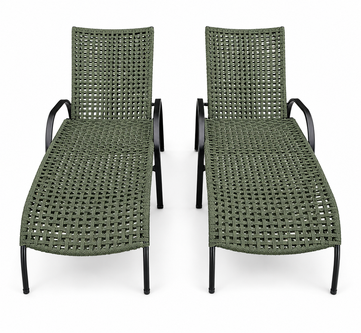 Conjunto com 2 Espreguiçadeiras em Corda Náutica